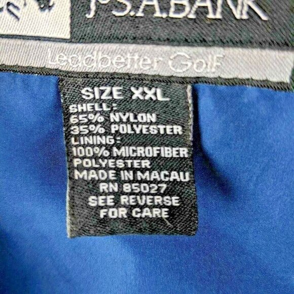 Jos A Bank Blue Lightweight Leadbetter Golf Jacket Men's size XXL - Picture 6 of 7